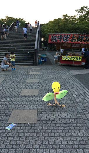 代々木公園でポケモンGO遊び