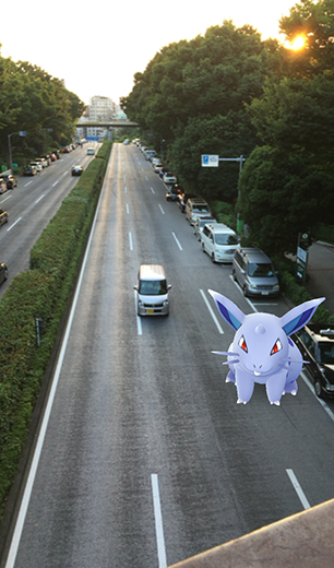 代々木公園でポケモンGO遊び